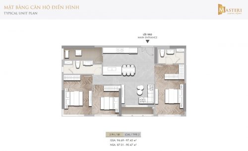 Can ho 3 phong ngu Masteri Centre Point type 2 1