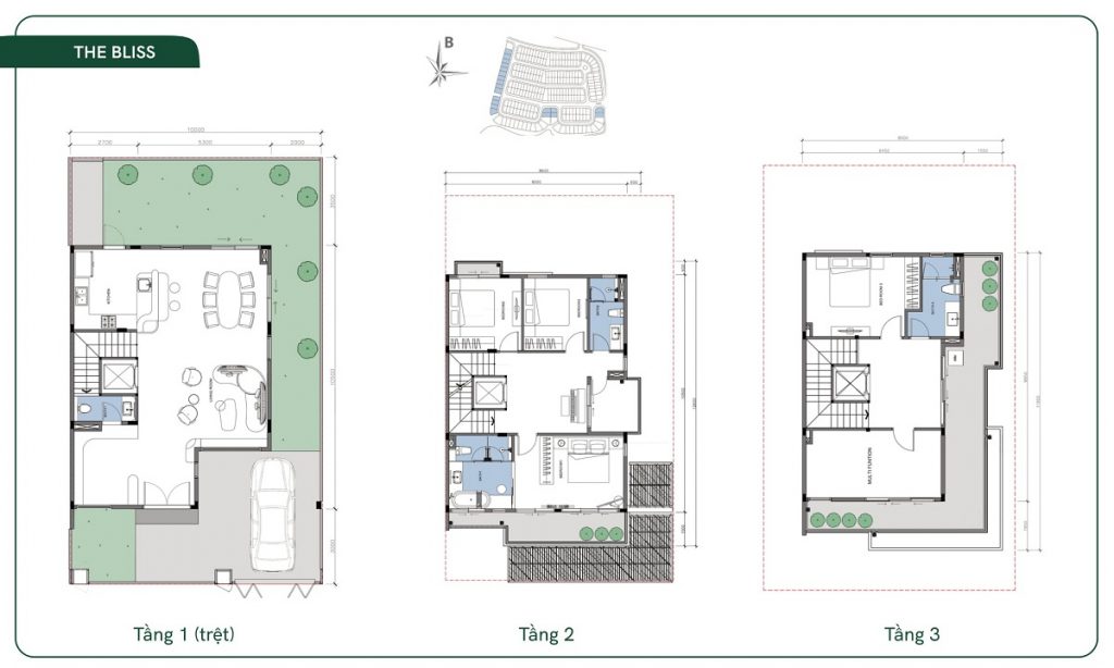 Thiết kế biệt thự The Bliss ID Junction
