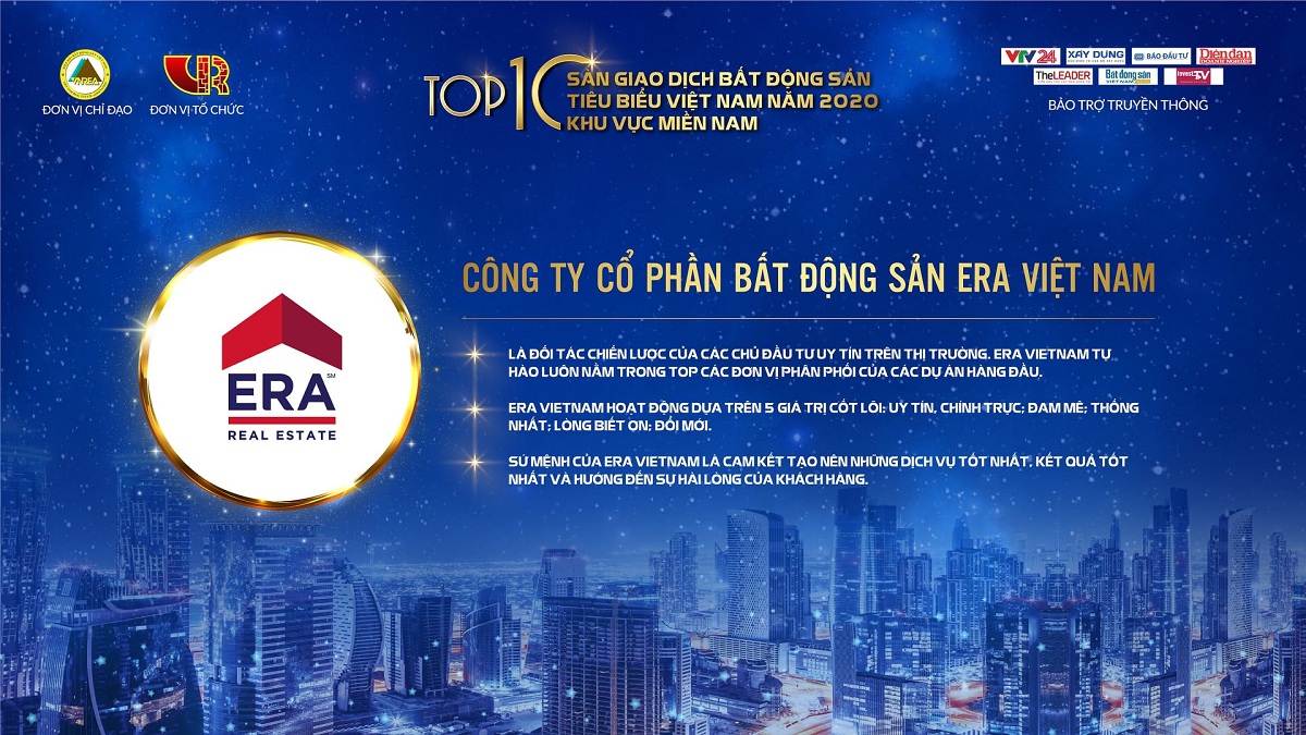 era việt nam top 10 sàn giao dịch bất động sản 