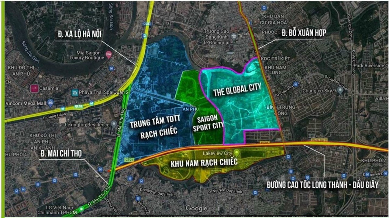 vị trí the global city thủ đức
