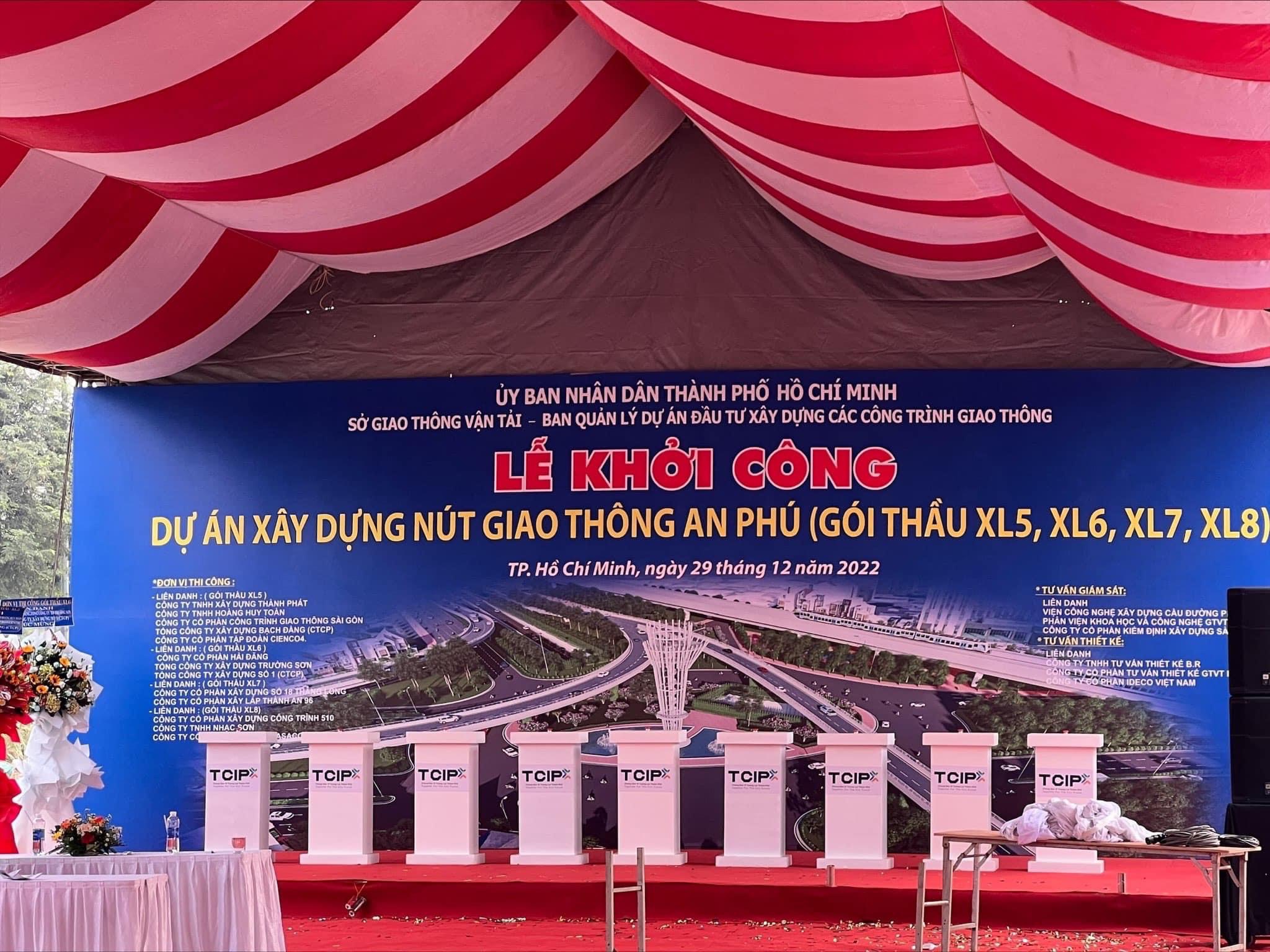 Lễ khởi công nút giao thông An Phú - TP Thủ Đức (Quận 2 cũ) le khoi cong nut an phu