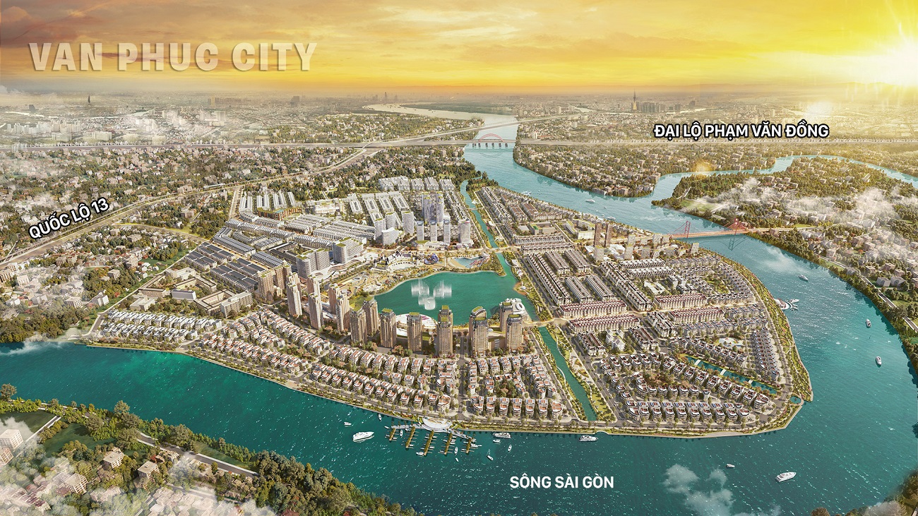 ERA Nhận Ký gửi bán, cho thuê tại Đô thị Vạn Phúc City Thủ Đức Phối cảnh Đô thị Vạn Phúc City