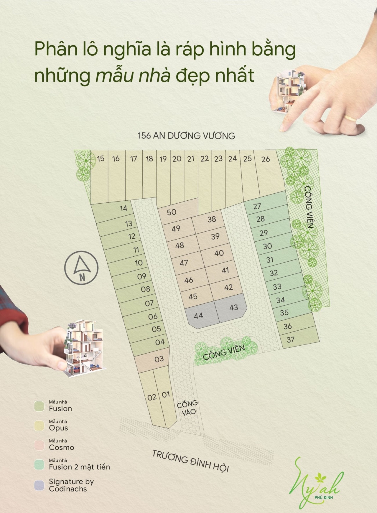 Mặt Bằng nhà phố Ny'ah Phú Định