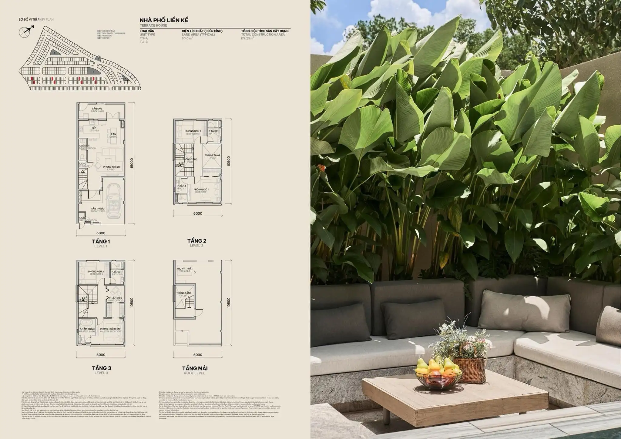 Mặt Bằng Thiết Kế Nhà Phố Liên Kế Sycamore 1