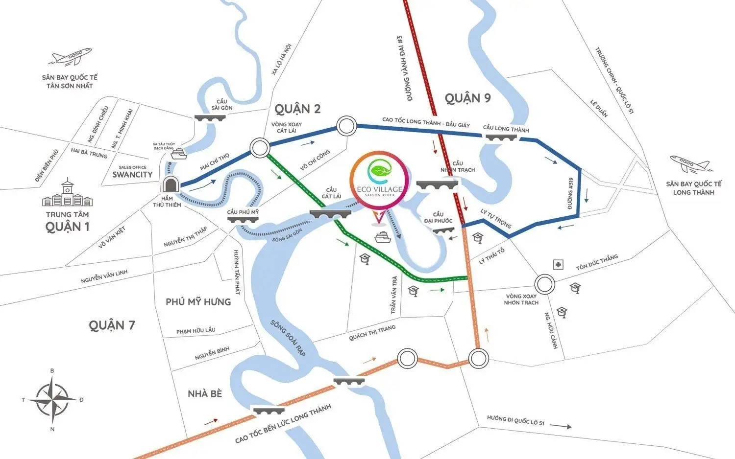 Vị trí Eco Village Saigon River