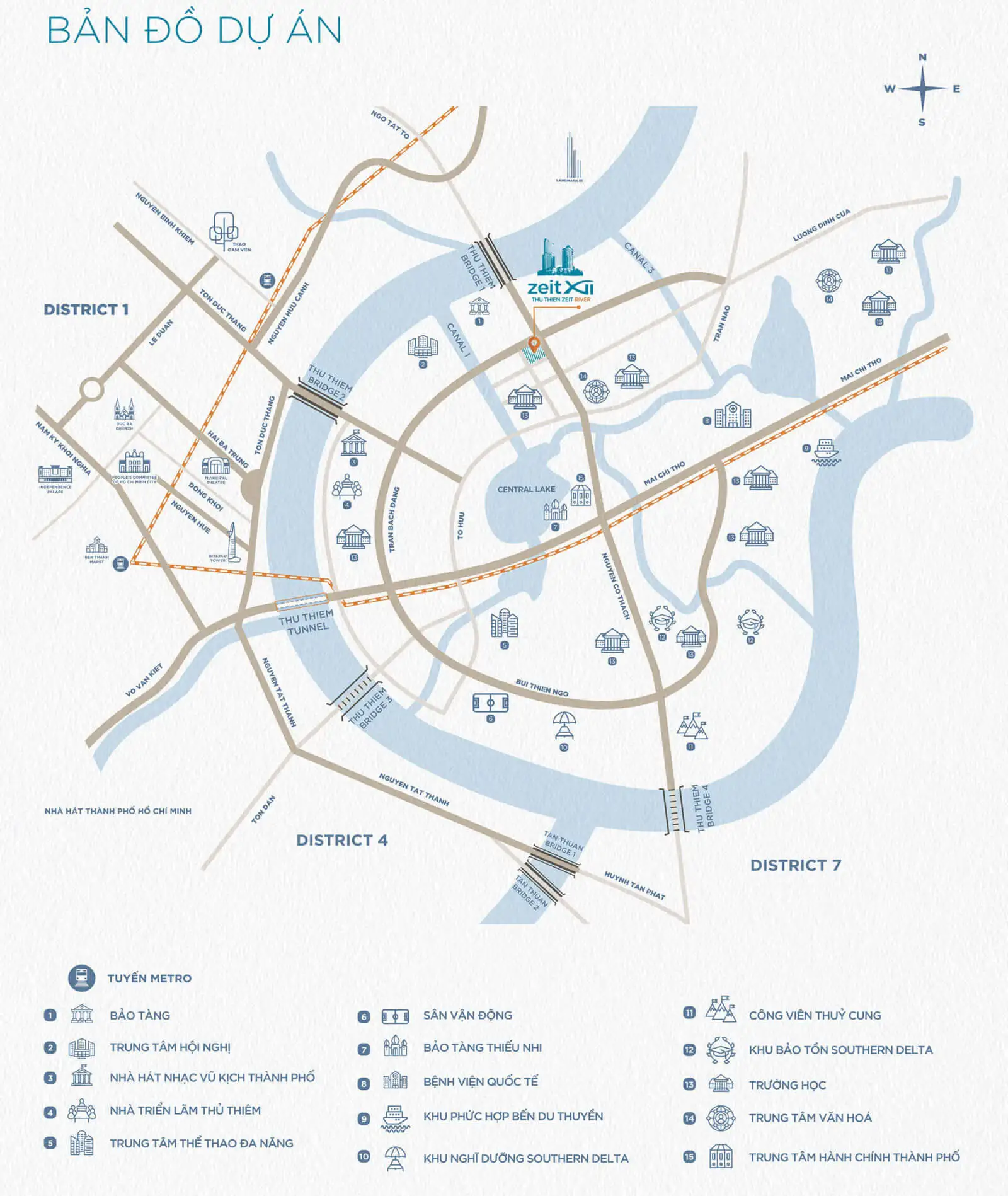 Tư vấn Thủ Thiêm Zeit River Thủ Đức - Phân tích và Đánh giá Vị trí thủ thiêm Zeit river