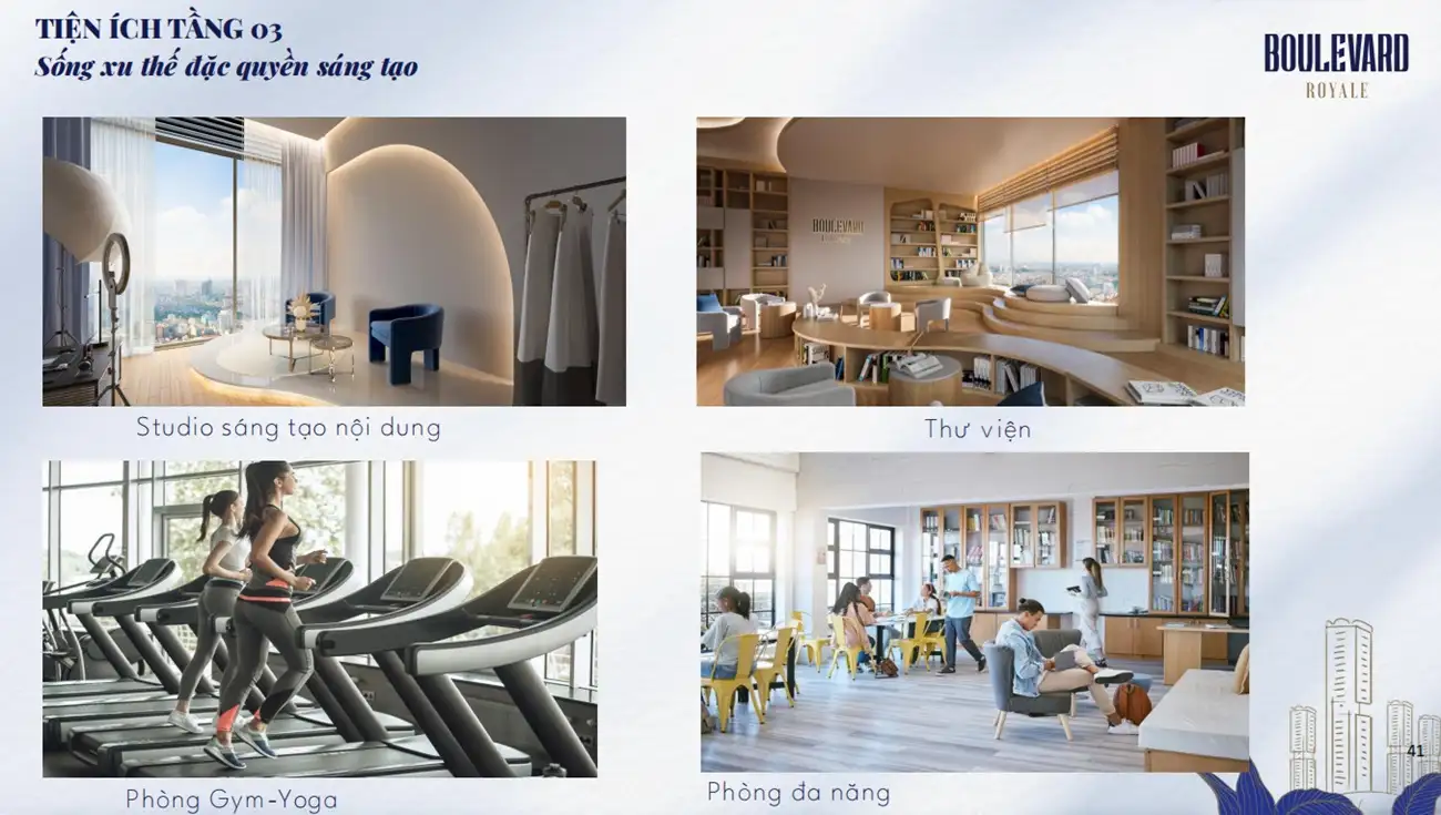 Tiện ích Boulevard Royale Tang 3