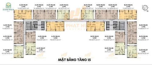 Mặt Bằng Tầng Căn Hộ Essensia Sky Nhà Bè
