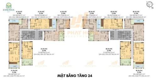 Mặt Bằng Tầng Căn Hộ Essensia Sky Nhà Bè