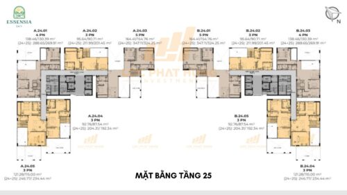 Mặt Bằng Tầng Căn Hộ Essensia Sky Nhà Bè