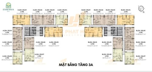 Mặt Bằng Tầng Căn Hộ Essensia Sky Nhà Bè
