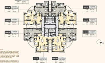 Mặt Bằng Căn 3 Phòng Ngủ