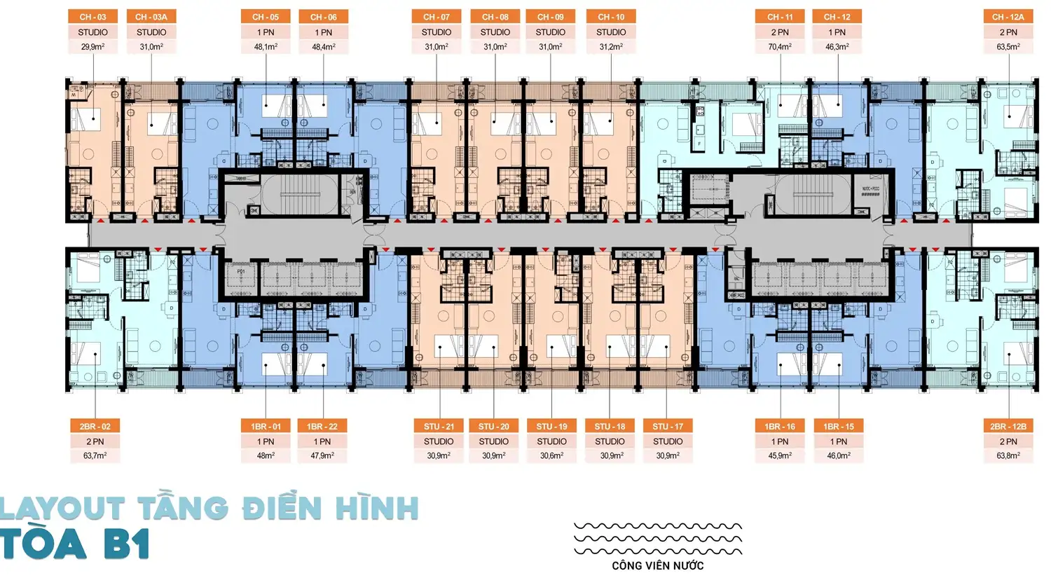 Mặt Bằng Căn Hộ Dịch Vụ